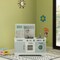 Gardenised Wooden Play Kitchen Toy, Light on Microwave, Cabinet, Washer, Sound Electronic Stove, Ages 3+ QI004209 - alternate 10